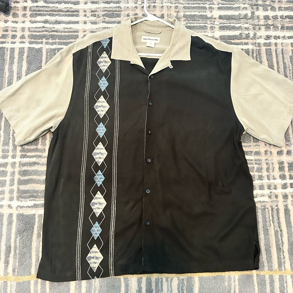 pronto uomo collard shirt
